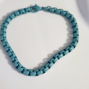 Stainless Steel Enamel Box Bracelet